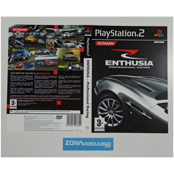 Caratula Original Enthusia Professional Racing, Playstation 2
