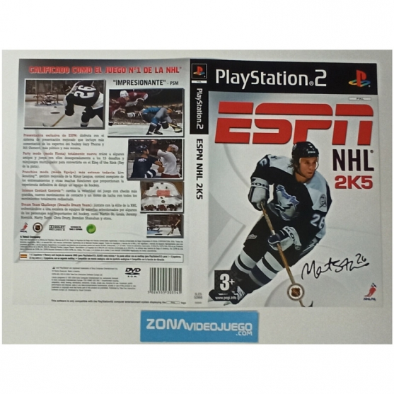 Caratula Original ESPN Nhl 2k5, Playstation 2