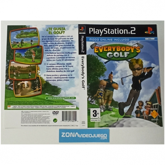 Caratula Original Everybody's Golf, Playstation 2