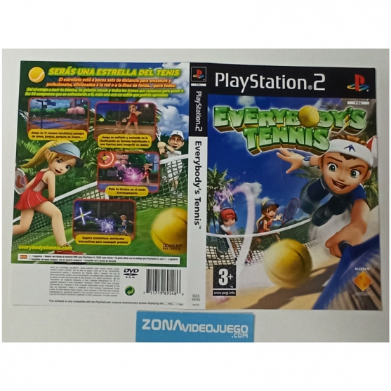 Caratula Original Everybody's Tennis, Playstation 2
