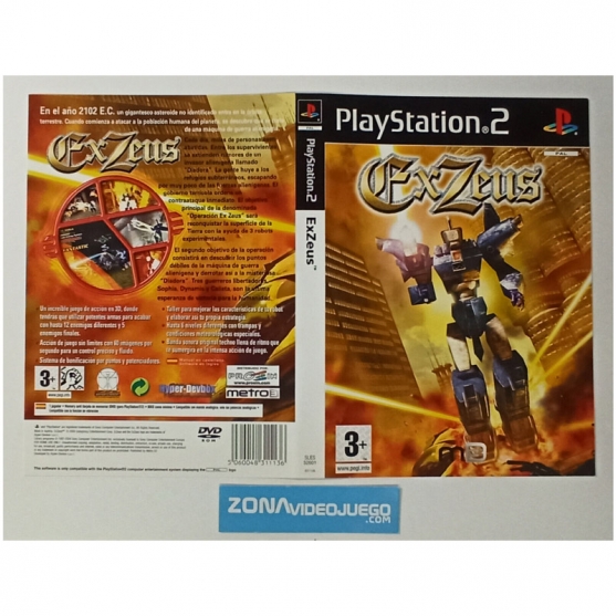 Caratula Original Ex Zeus, Playstation 2