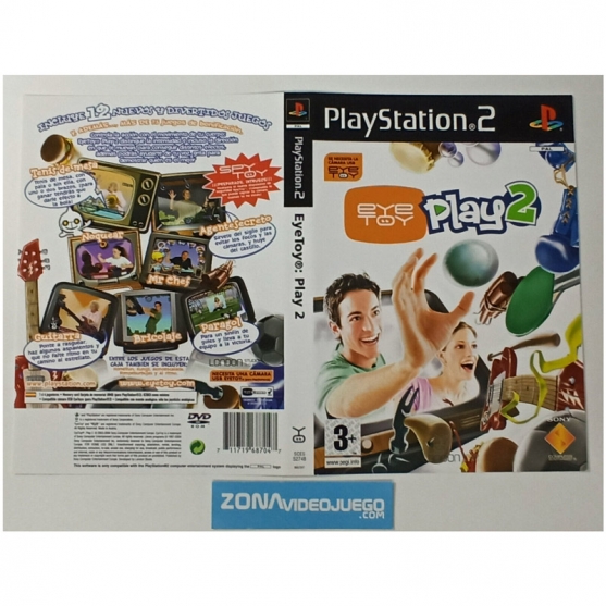 Caratula Original Eye Toy Play 2, Playstation 2