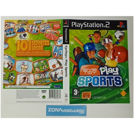 Caratula Original Eye Toy Play Sports, Playstation 2