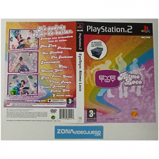 Caratula Original Eye Toy Ritmo Loco, Playstation 2