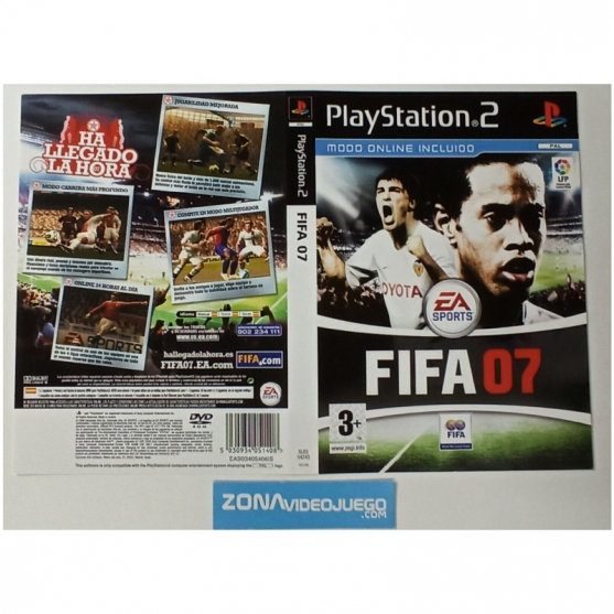 Caratula Original Fifa 07, Playstation 2