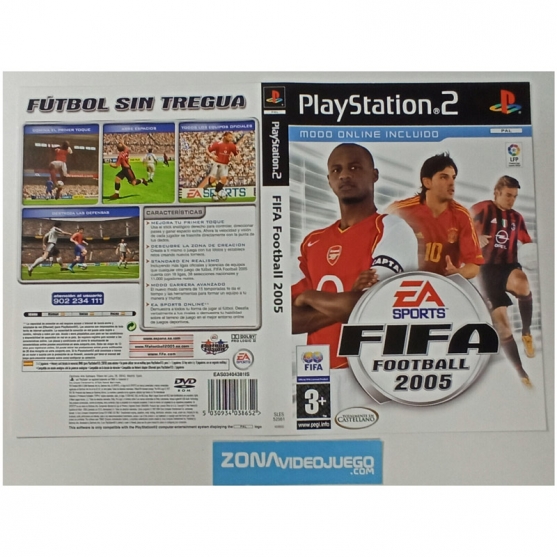 Caratula Original Fifa Football 2005, Playstation 2