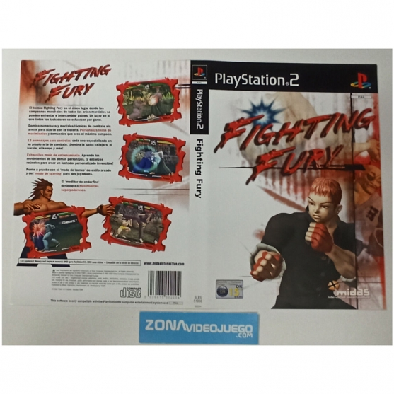 Caratula Original Fighting Fury, Playstation 2