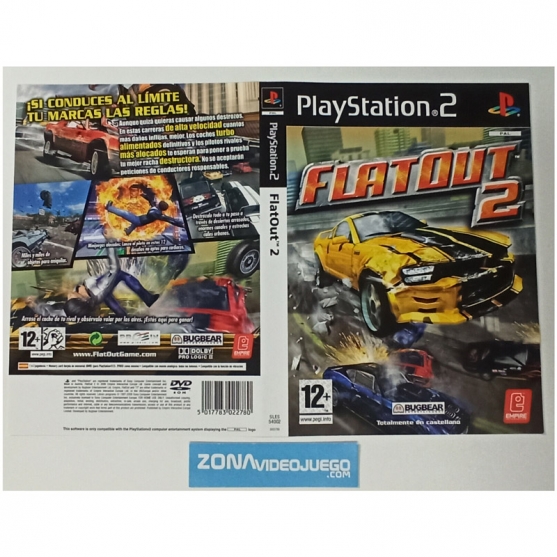 Caratula Original FlatOut 2, Playstation 2