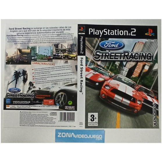 Caratula Original Ford Street Racing, Playstation 2