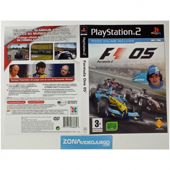 Caratula Original Formula One 05, Playstation 2