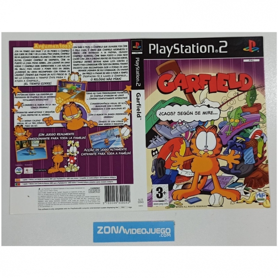 Caratula Original Garfield, Playstation 2