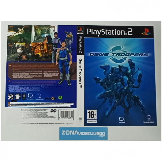 Caratula Original Gene Troopers, Playstation 2
