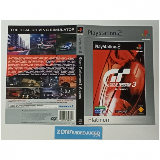 Caratula Original Gran Turismo 3, Playstation 2