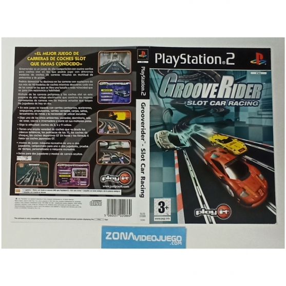 Caratula Original Groove Rider Slot Car Racing, Playstation 2