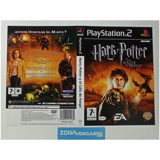 Caratula Original Harry Potter y el caliz de fuego, Playstation 2