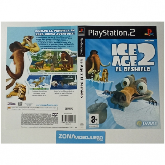Caratula Original Ice Age 2 El Deshielo, Playstation 2