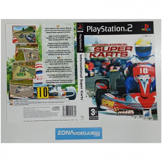 Caratula Original International Super Karts, Playstation 2