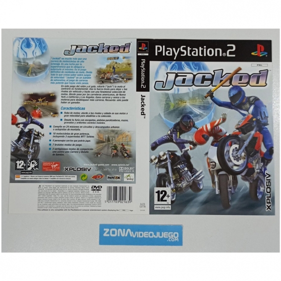 Caratula Original Jacked, Playstation 2