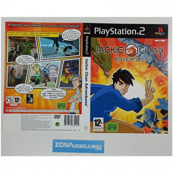 Caratula Original Jackie Chan Adventures, Playstation 2