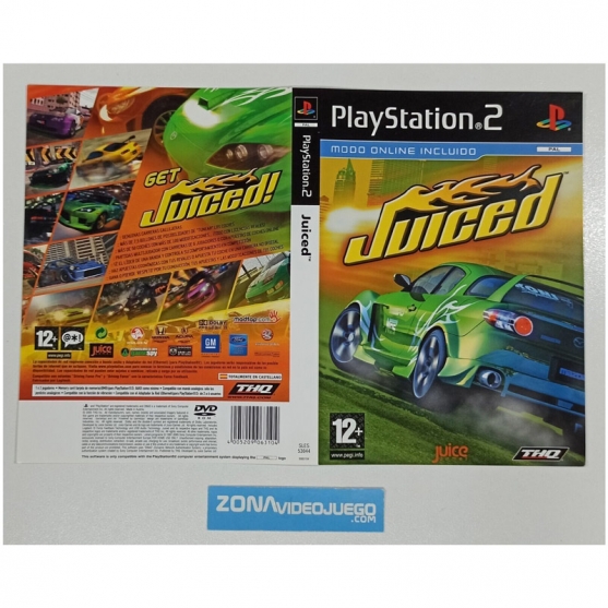 Caratula Original Juiced, Playstation 2