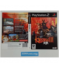 Caratula Original Kessen III, Playstation 2