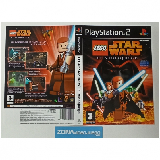 Caratula Original Lego Star Wars El Videojuego, Playstation 2