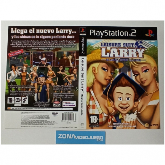 Caratula Original Leisure Suit Larry, Playstation 2