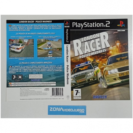 Caratula Original London Racer Police Madness, Playstation 2