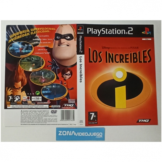 Caratula Original Los Increibles, Playstation 2