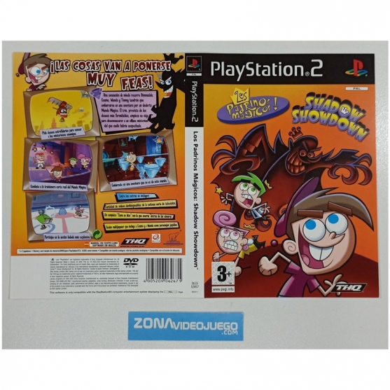 Caratula Original Los Padrinos Magicos Shadow Sho, Playstation 2