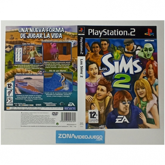 Caratula Original Los Sims 2, Playstation 2