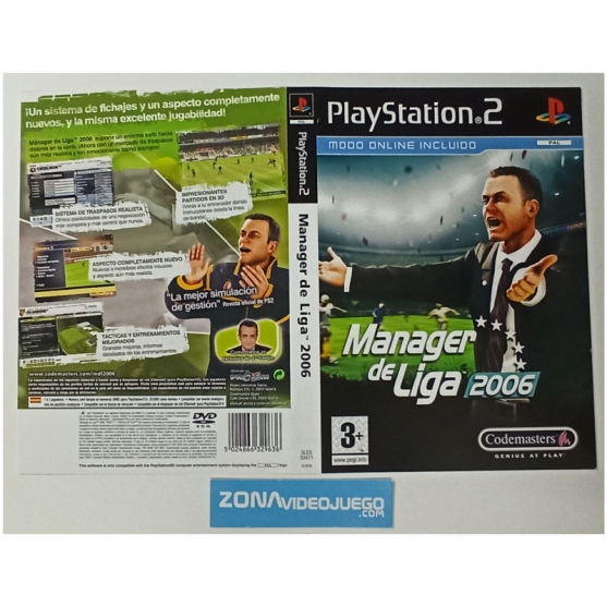 Caratula Original Manager de Liga 2006, Playstation 2
