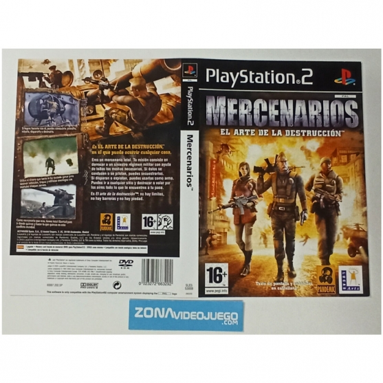 Caratula Original Mercenarios, Playstation 2