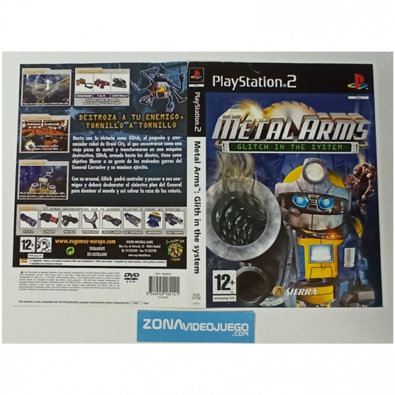 Caratula Original Metal Arms Glith in the system, Playstation 2
