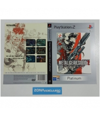 Caratula Original Metal Gear Solid 2 Son of Liberty, Playstation 2
