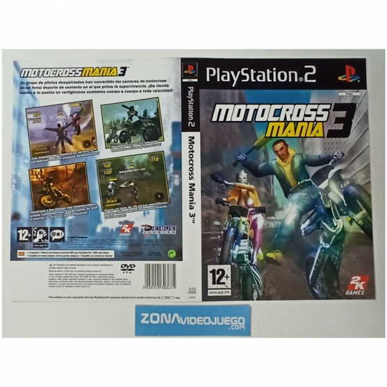 Caratula Original Motocross Mania 3, Playstation 2