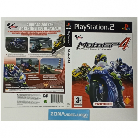 Caratula Original Motogp 4, Playstation 2