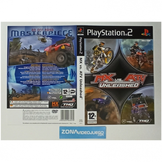Caratula Original Mx vs Atv Unleashed, Playstation 2