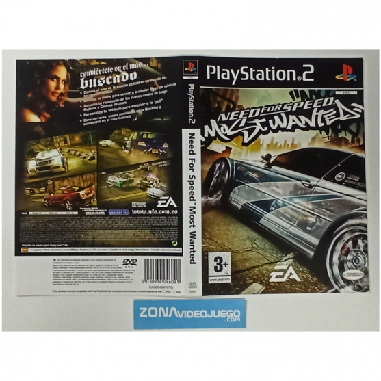 Caratula Original Need for Speed Most Wanted, Playstation 2