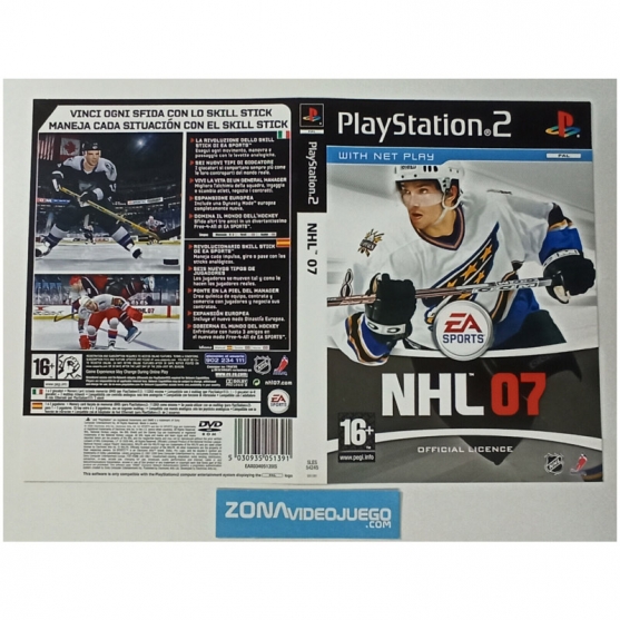 Caratula Original NHL 07, Playstation 2