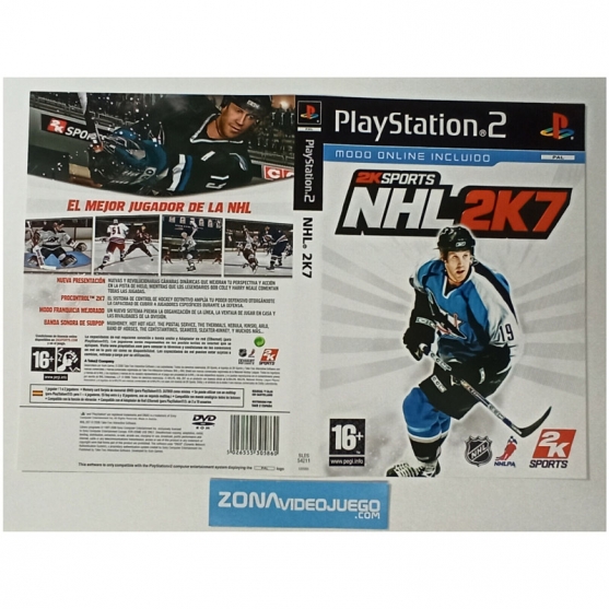 Caratula Original Nhl 2k7, Playstation 2