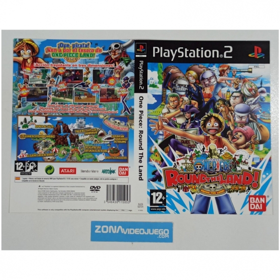 Caratula Original One Piece Round The Land, Playstation 2