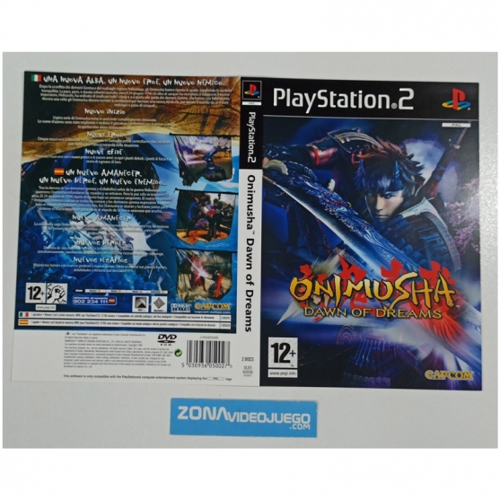 Caratula Original Onimusha dawn of dreams, Playstation 2