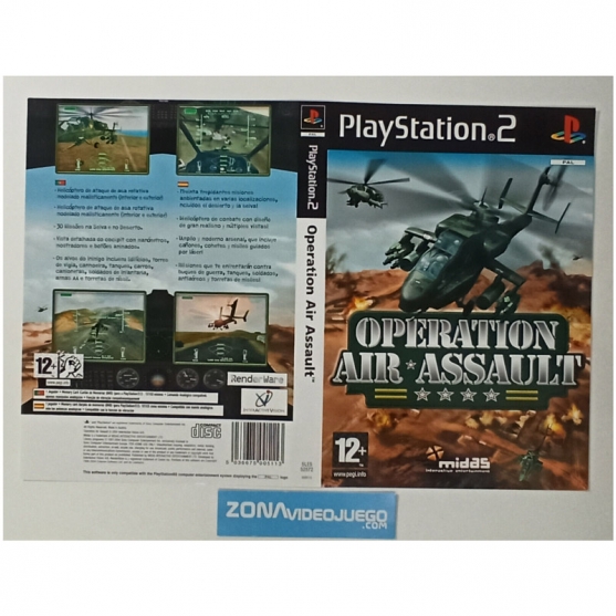 Caratula Original Operation Air Assault, Playstation 2