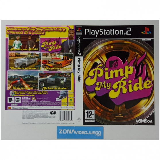 Caratula Original Pimp My Ride, Playstation 2