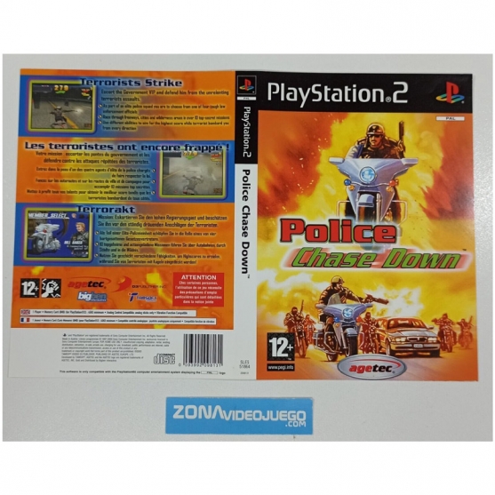 Caratula Original Police Chase Down, Playstation 2