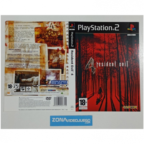 Caratula Original Resident Evil 4, Playstation 2