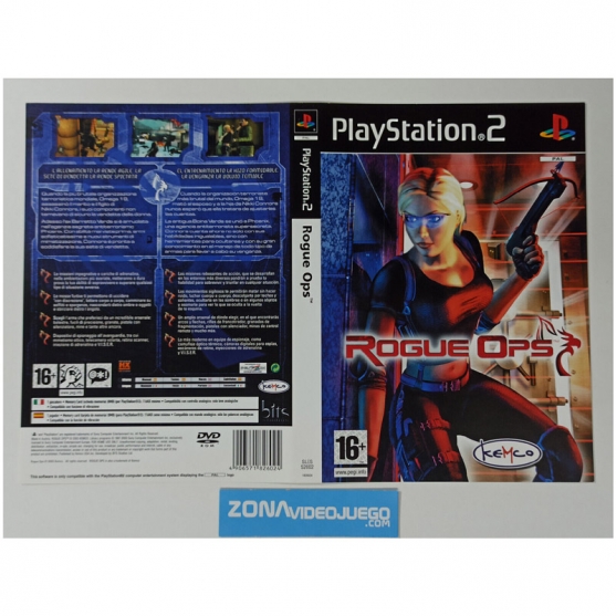 Caratula Original Rogue Ops, Playstation 2