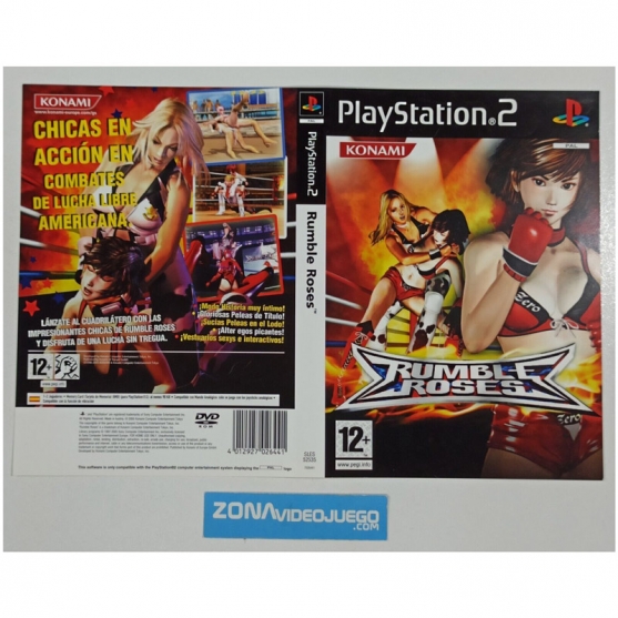 Caratula Original Rumble Roses, Playstation 2