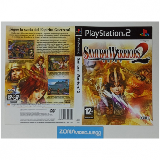 Caratula Original Samurai Warriors 2, Playstation 2